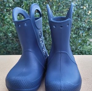 Boys crocs Rain Boots Size 8